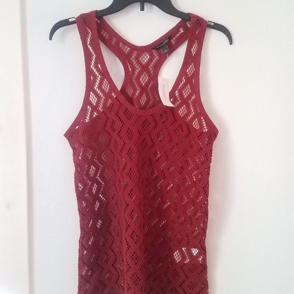 *SOLD* Banana Republic Net Lace Racerback Tank